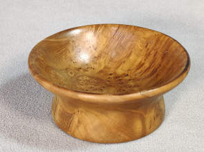 Tiny Handcrafted Wooden Bowl / Russian Olive Burl Wood